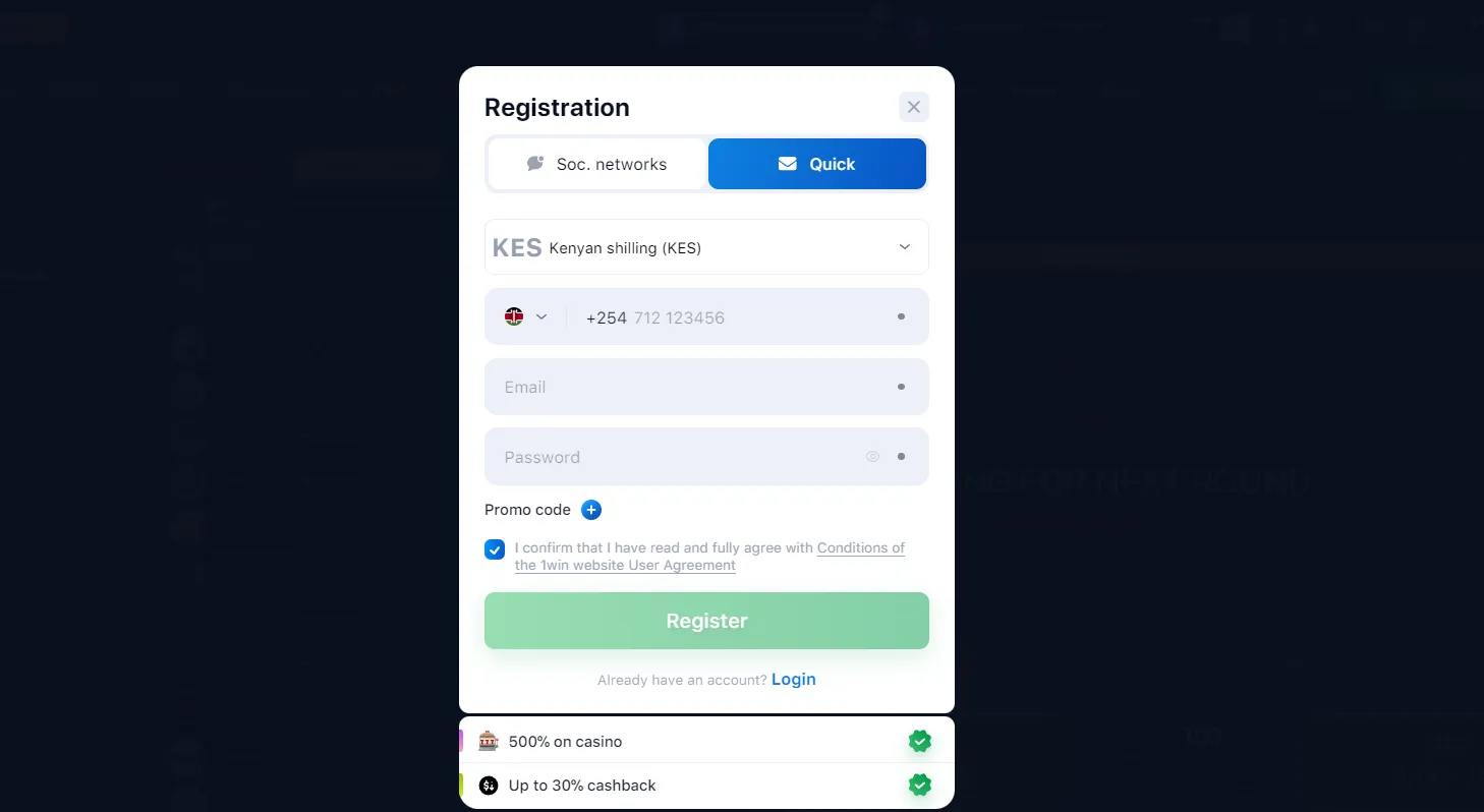 Aviator Bet login registration